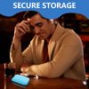 3-in-1 Hard Drive & Accessory Case - Multi-Function Storage for Small Electronics, Power Banks & More (Blue, Pink, Black)