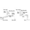 1 (One) Pie-Cut Corner Cabinet Door Hinge with 78-Degree Opening Angle