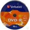 Verbatim DVD-R 16X 4.7GB 15pk