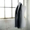 Basic Sense Two Tone Chiffon Scarf, Two-tone Black