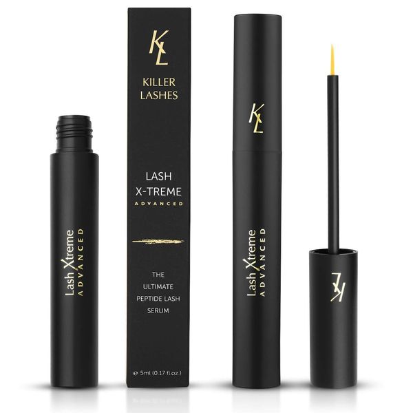 KL Killer Lashes Eyelash Serum - Lash Growth Serum & Lash Conditioner for Healthier, Longer Lashes after 2 Weeks of Use | Eyelash Enhancing Serum for Wider & Thicker Lashes, 1 Count