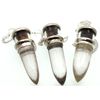 Tigers Eye and Quartz Gemstone Vial Capsule Pendulum
