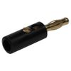 SF Cable Banana Plug Gold Plated Plastic - Black
