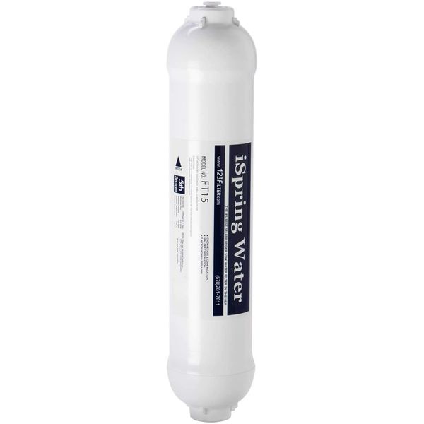 iSpring Inline Post Carbon Water Filter Replacement Cartridge 1/4" Quick Connect