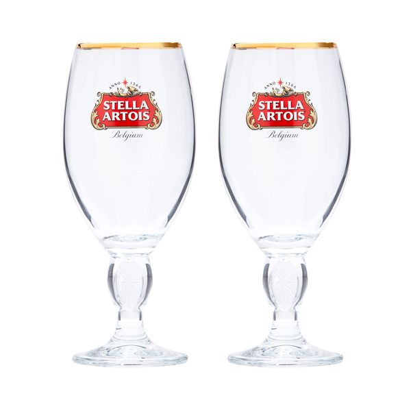 Stella Artois 2-Pack Original Glass Chalice, 33cl
