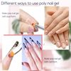 Phoenixy Poly Nail Gel Kit, 6 Colour Poly Nail Gel Set 15ML Clear Nude Pink Builder Nail Gel Set Nail Extension Gel Basic Gifts Set for Women