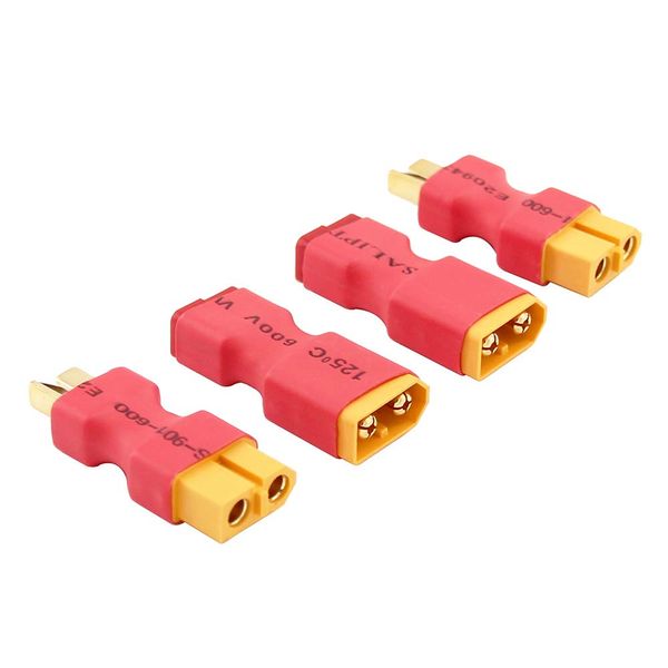 OliRC 4pcs No Wires Connector: XT60 XT-60 to T-Plug Style Male Female Connector Adapter(C17-4)