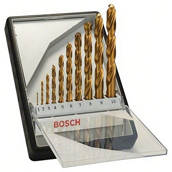 Bosch 2607010536 HSS-TiN, 135° 10pcs, Gold