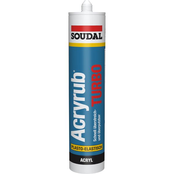 Soudal Acryrub Turbo, K310ml, White
