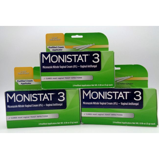 3 MONISTAT 3 - Vaginal Yeast Infection Treatment  - Pre-Filled Cream Applicators