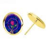 Enchanted Servants Stud Earring, Gold