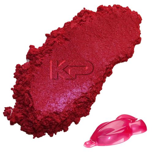 KP Pigments Hot Pink Pearlescent 100% Pure Fine Mica Powder - Naturally Pigmented Multipurpose DIY Arts and Crafts, Dye, Soap Making, Cosmetics, Epoxy Resin, Paint, and More! 5 Grams