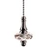 Polished Chrome with Acrylic Crystal Disc Light Pull