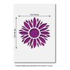 CraftStar Sunflower Stencil - Reuseable Flower Craft Stencil