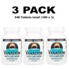 Source Naturals, Vanadium with Chromium, 3 PACK, 180 Tablets each (540 total!)