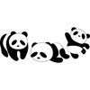 CafePress Three Little Giant Pandas 20 oz Ceramic Mega Mug