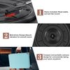Vinyl Record Player, 3 Speeds Suitcase Portable Record Player RCA Output Aux 