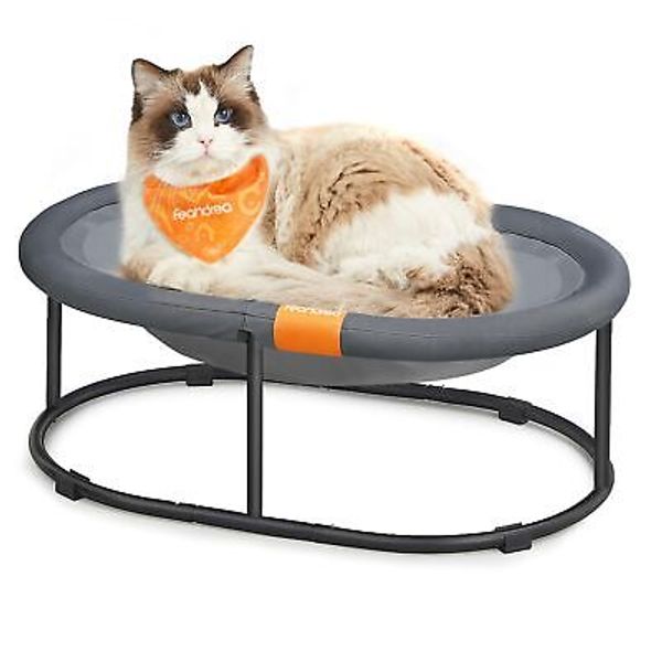 Pet Bed, Elevated Cat Bed for Large Cats, Dog Bed for Small Dogs, with Remova...