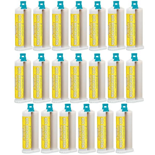 20 Bulk SUPER FAST Set Bite Registration Material, Unflavored, 50ml Cartridges