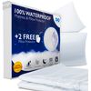 Everlasting Comfort Waterproof Single Size Mattress Protector with 1 Pillow Protector