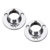 sourcing map Closet Wardrobe Rod Flange,16mm/0.63inch Dia, Socket Bracket Support Holder for Pipe 2Pcs
