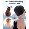 Fabric Swimming Cap – Comfortable, Durable & High Elastic (Black)