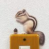Wall Sticker ANIMAL LIFE Color Chipmunks (facing left)