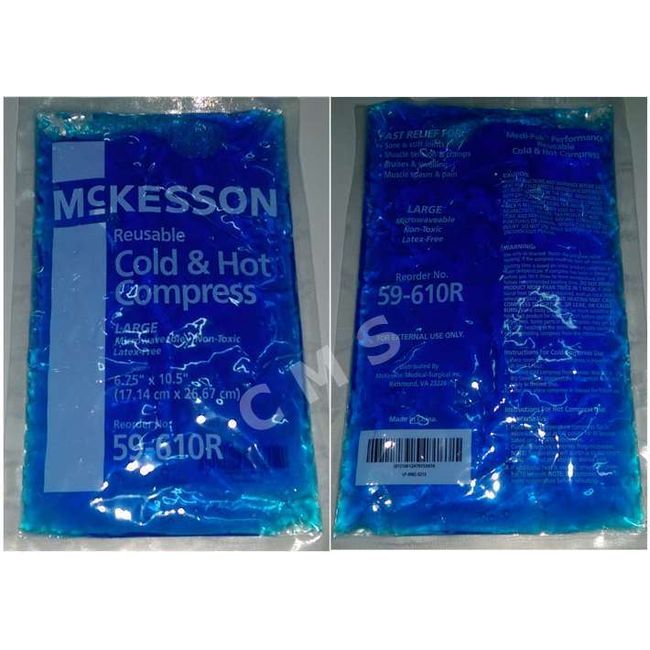 McKESSON Large Reusable Hot Cold Compress Gel Pack 6.75"x10.5" Microwaveable