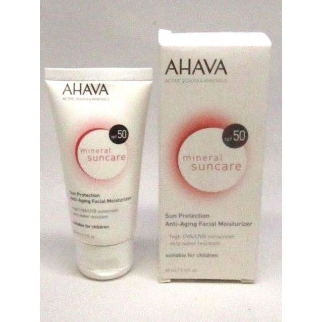 AHAVA Mineral Suncare Sun Protection Anti-Aging Facial Moisturizer SPF 50 IN BOX