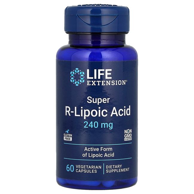 Life Extension Super R-Lipoic Acid 240 mg 60 Vegetarian Capsules Vegetarian