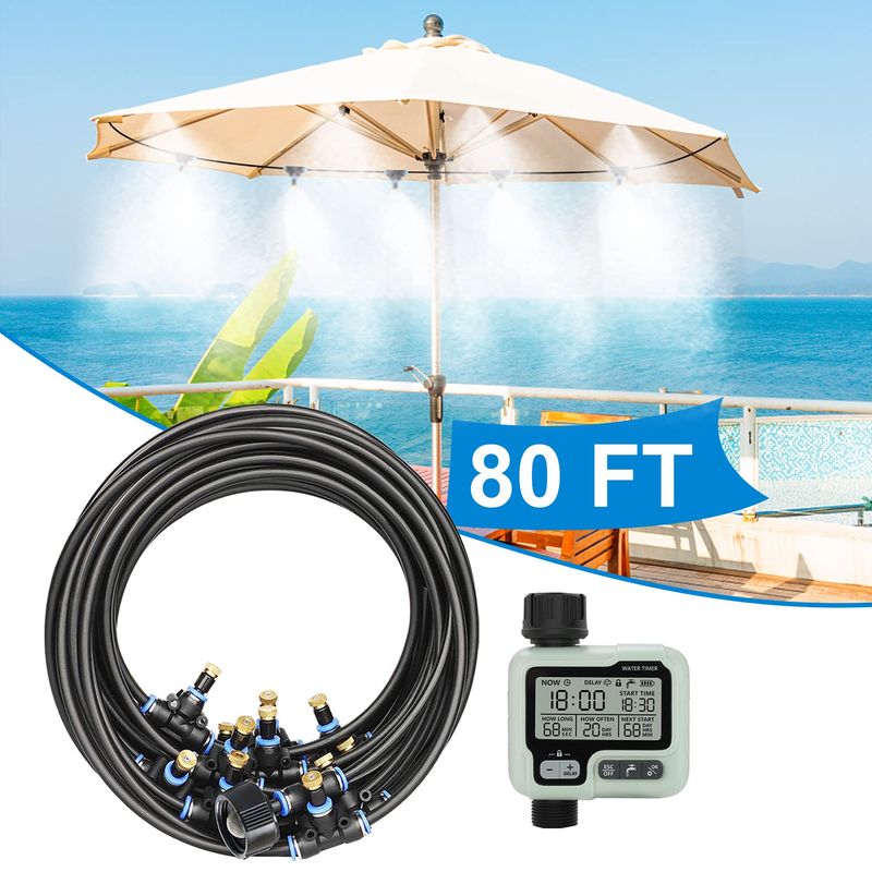 Smart Misting Cooling System,Control Outside Water Misters for Outdoor ...