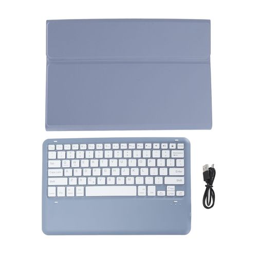 200mAh Keyboard Case for Tab P12 12.7inch Tablet 2023 Angle TPU Tablet Case with Magnetic Removable Keyboard TB370FU TB371FC (Violet)