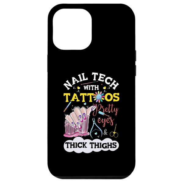 iPhone 14 Plus Nail Tech Pretty Eyes Thigh Nail Artist Smartphone Case with Tattoo