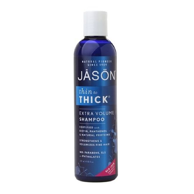 Jason Thin-To-Thick Extra Volume Shampoo 8 oz (Pack of 3)