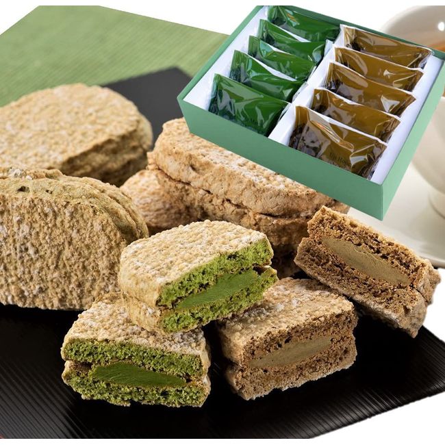 Kiyoizumi White Day Uji Matcha Dacwers, Roasted Tea, 10 Pieces, Duckwords, Matcha Sweets, Baked Confectionery, Western Confectionery Gifts, Individual Packaging, Kyoto Celebration, Homecoming,