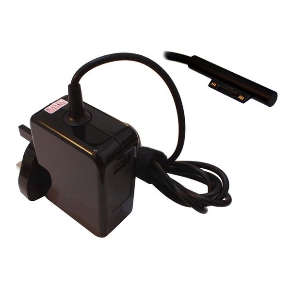 Power4Laptops AC Adapter Laptop Charger Power Supply (UK Plug) Compatible With Microsoft Surface Pro 4