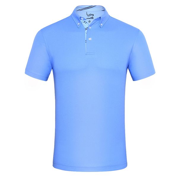 EAGEGOF Men's Shirts Golf Polo Shirt Short Sleeve Tshirts T Tech Moisture-Wicking Breathable Casual Sky Blue