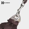 Small Combination Dog Harness and Leash, Beige, Adjustable (Brown, L)