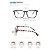 livho 2 Pack Blue Light Blocking Glasses, Computer Reading/Gaming/TV/Phones Glas