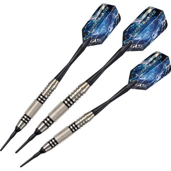 Viper Silver Thunder Soft Tip Darts, 1 Knurled Band, 20 Grams