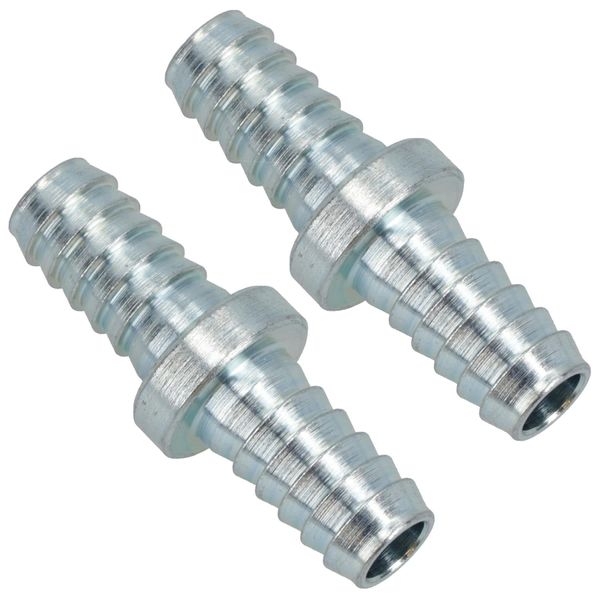 3/8" Hose Joiner/Repair Fitting Double Tail Air Pipe Connector 2 Pack FT030