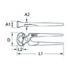 KS Tools 116.1404 190mm Rabitz Plier
