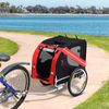 New Folding Pet Bicycle Trailer Dog Cat Bike Carrier w/ Drawbar Hitch Stroller