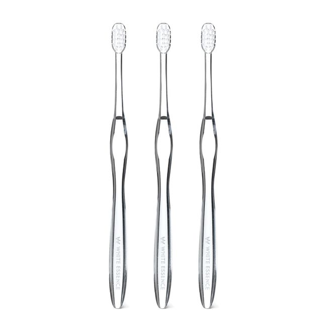 White Essence Platinum Toothbrush, Small, Compact, Ultra Fine, Toothbrush, Dental Whitening (3 Pack)