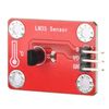 ViaGasaFamido LM35 Temperature Sensor Module DIY Non-contact Infrared Temperature Sensor Module Compatible for Microbit 3.3V-5VDC, Red, Screw Connector, Plastic, PCB Mount