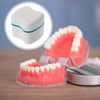 ROSENICE Denture Bath Box False Teeth Storage Container Case with Rinsing Basket (Green)
