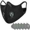 Reusable Mask-(2) pm 2.5 Dust Filter Valves-Washabl