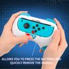 DLseego Controller Hand Grips Compatible with Switch&Switch OLED Model,Anti-resistant JoyCon Controller Holder,2 Pack Handle Grip Comfort Game Controller,Blue and Red