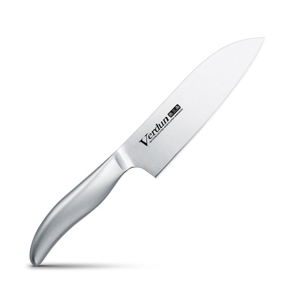 Shimomura Industrial Verdun OVD-14 Medium Santoku Knife, 5.7 Inches (145 mm), Molybdenum Vanadium Steel, Dishwasher Safe, Made in Tsubame-Sanjo, Niigata, Japan