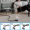 TISDLIP 5M Extension Lead Basic Single Socket Extension,Durable&Fireproof&Easy-Clean Black Power Strip